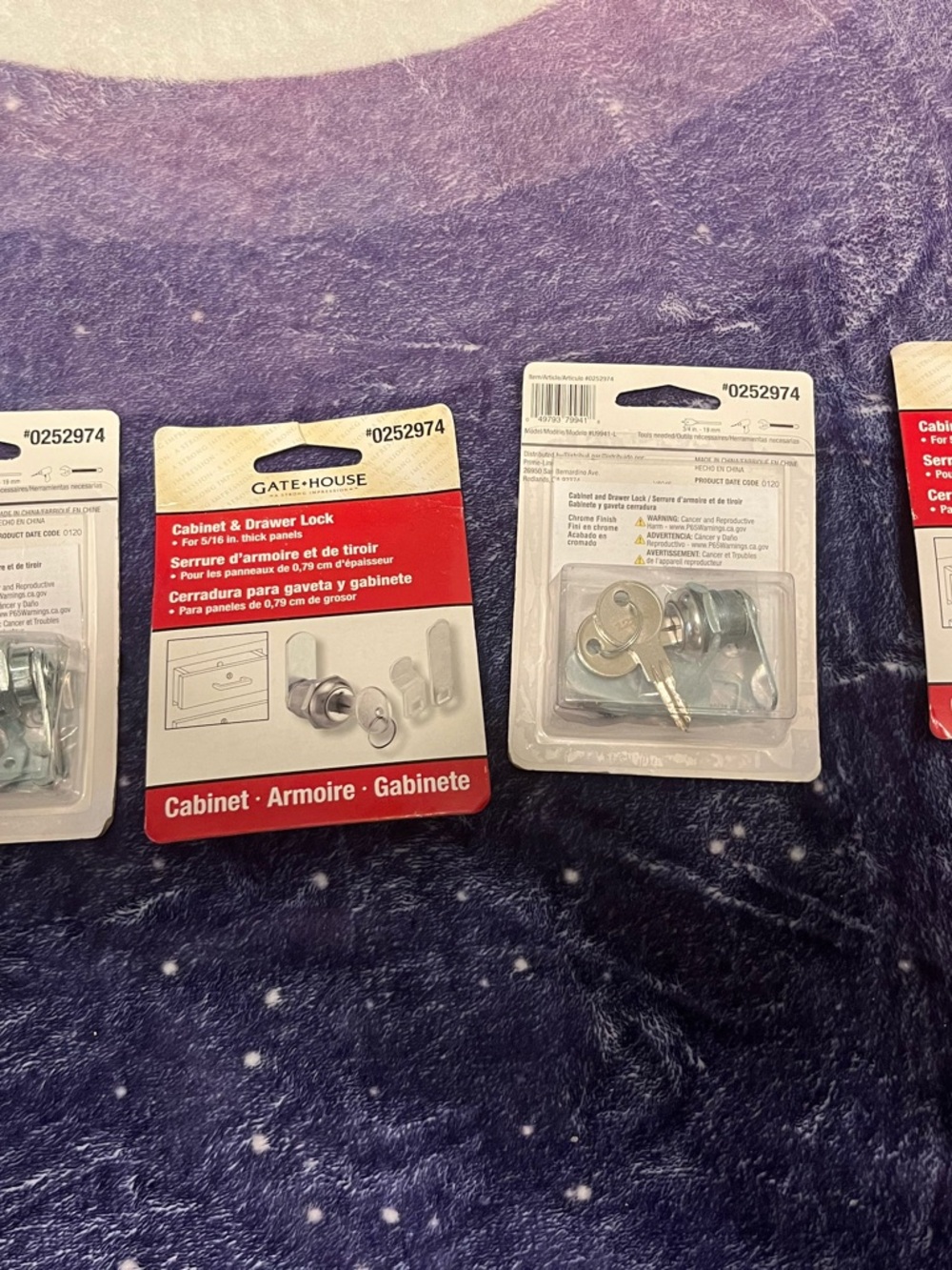 Gate House Cabinet & Drawer Lock - Silver